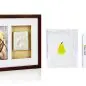 Dog pawprint kit with photo frame and accessories, perfect for pet memories and keepsakes.