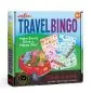 Travel Bingo game box featuring colorful cards and animals in a red car for kids aged 4 and up.