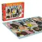Celebri Cats Puzzle Box and Completed Puzzle: Cartoon Cats Dressed as Iconic Characters, 1000 Pieces, Colorful Design.