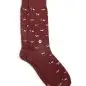 Brown socks with cute dog pattern and paw print design. Perfect for animal lovers.