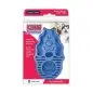 KONG Zoom Groom dog brush in packaging, ideal for grooming all coat types, featuring gentle, massaging rubber bristles.