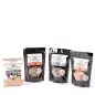Beyond Bones dog treats in black packaging, crafted by individuals with disabilities, supporting a greater purpose.
