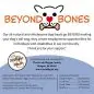 Beyond Bones all-natural dog treats support employment for people with disabilities. Ingredients: flour, blueberries, peanut butter.
