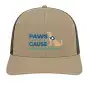 Beige cap with Paws with a Cause logo, featuring an assistance dog in a blue vest.