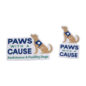 Paws with a Cause logos featuring assistance and facility dogs on white background.
